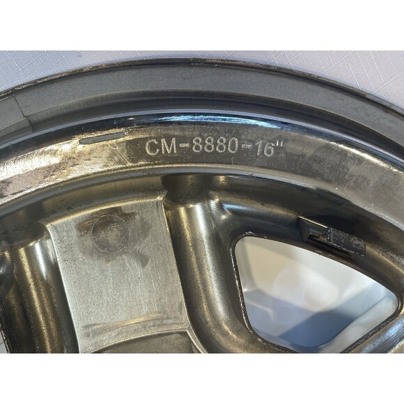 Jeep Patriot Wheel Skin Cover Hubcaps 16” OEM Genuine 6997P-C Set of 2 Chrome - Picture 5 of 8
